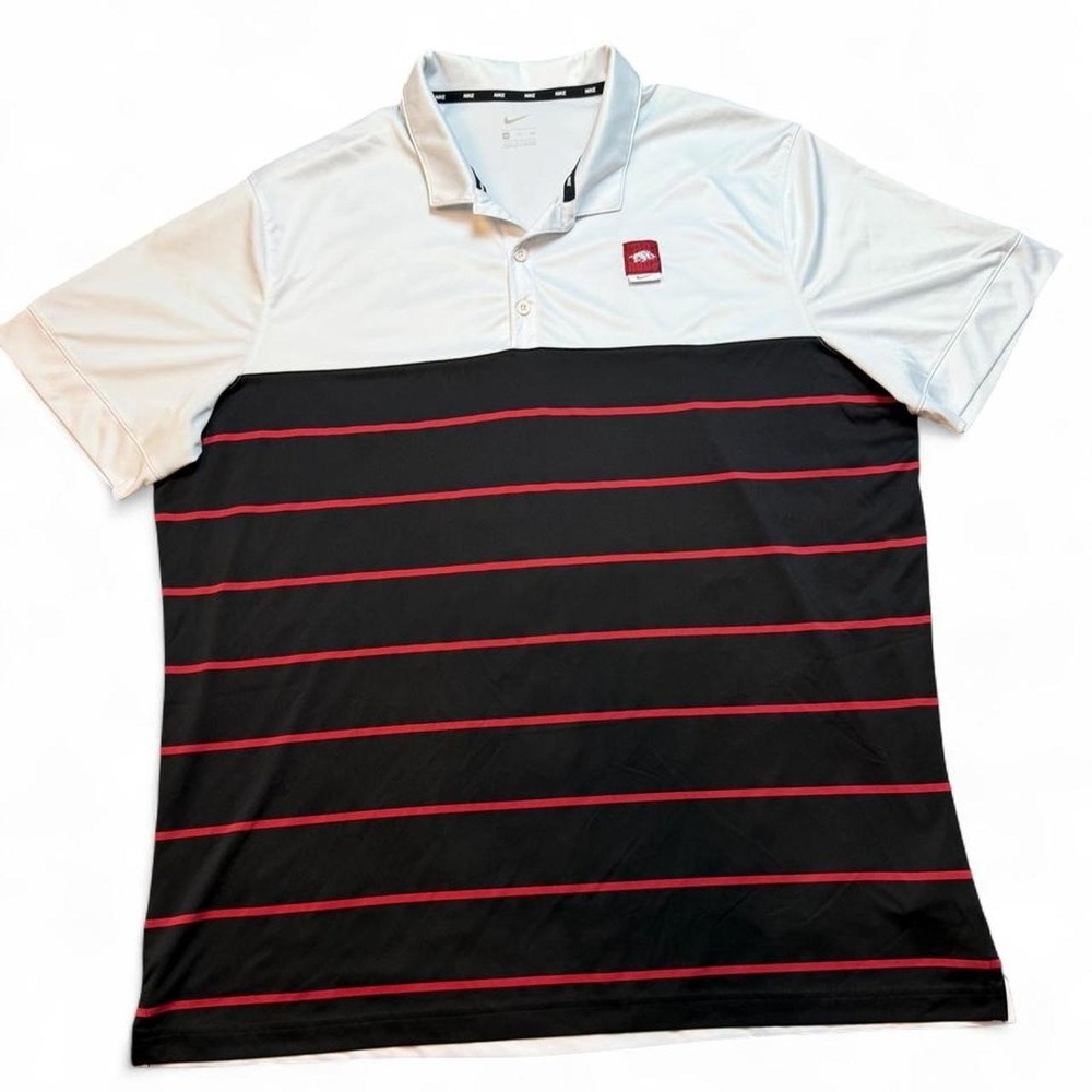 Nike Golf Arkansas Razorbacks Polo Shirt Activewear Men's XXL